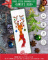 Povitrulya Santa's reindeer - Counted Cross Stitch Bookmark Kit - DIY Embroidery set - Hand Made Christmas Gift for Adults and Kids...