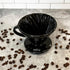 Ceramic Coffee Dripper Pour Over Ceramic Coffee Maker, Coffee Slow Brewing Accessories for Home, 1-4 Cup, Black...