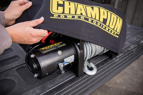 Champion Power Equipment 18035 Weather-Resistant Neoprene Storage Cover for Winches 8000-12,000 lb....