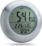 Extra Large Shower Clock with Suction Cups, Date and Temperature, Water Resistant Clock for Bathroom...