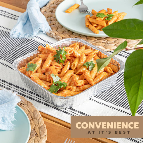 PLASTICPRO 10 Pack 8 Inch Square Aluminum Pans with Lids Disposable Tin Foil Pans Baking Pans Food Storage...