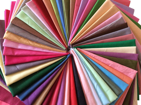 25pcs Solid Colors Premium Cotton Craft Fabric Bundle Squares Patchwork Lint DIY Sewing Scrapbooking Quilting Dot Pattern Artcraft (10" x 10")...