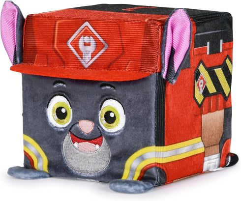 Rubble & Crew Stuffed Animals, Charger, 4-Inch Cube-Shaped Plush Toy for Kids Ages 3 and Up...