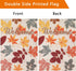Fall Garden Flags,12x18 Double Sided Garden Flags, Burlap Maple Leaves Small Yard Flags for Outside Fall Thanksgiving Farmhouse Seasonal Holiday Y...