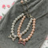 2 Pcs Dog Cat Pearl Collar Necklace with Rhinestone Bone, Fancy Cat Wedding Collar Jewelry for Girl Cat Puppy Dogs Accessories(Pink+White)...
