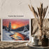 Posterizer 1 pcs-snowy jungle in winter in oil painting style-5-Landscape & Nature Art-GIft for Men Women Teens-Living Room Bedroom Decor- unframe...