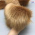 Furryvalley Faux Fur Trim Raccon Fox Fur Ribbon Craft Furry Stripe for Slippers Slides Fringe 2 Yards (Coffee)...