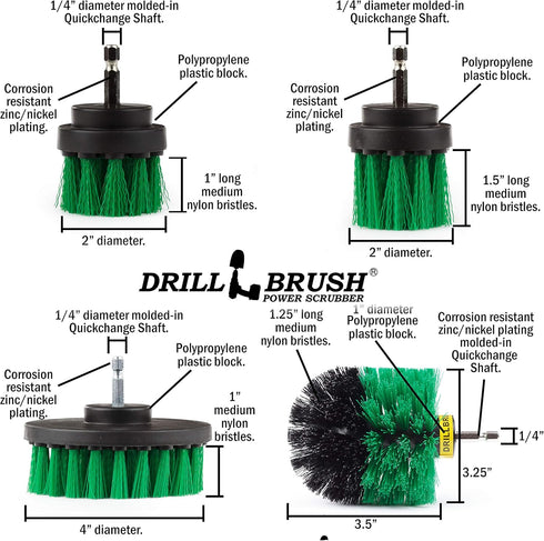 Pan Scrubber Kit - Cast Iron Skillet Brushes - Kitchen Cleaning Supplies - Stove Scrubber - Kitchen Countertop Cleaner - Kitchen Trash Can Scrubbi...
