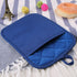 100% Cotton with Silicone Kitchen Everyday Basic Pot Holder Heat Resistant Coaster Potholder Oven Mitts with Pocket for Cooking and Baking Set of ...