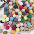 Wooden Crochet Beads 20mm 50pc Mix Color Beads DIY Accessories for Making Necklace Bracelet...