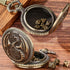 Mini DND Dice Set Steampunk Dragon Pocket Watch Shell Case, 7pcs Polyhedral Metal D&D Dice Set, Dungeons and Dragons Gifts with Gift Box for Men W...