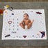 Little Love by NoJo Everything Kids Warner Brothers Superman White and Red Power, Icon, and Stars Milestone Baby Blanket...