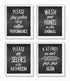 Brooke & Vine Funny Bathroom Decor Wall Art Prints (UNFRAMED 8 x 10) Restroom Powder Room Wash Laundry Room Hip Hop Wall Decor Signs Posters (Wash...