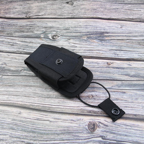 Create idea Radio Pouch Security Walkie Talkie Bag Belt Holder Black Nylon 1000D for Fireman Teacher...