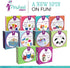 Pinwheel Crafts Magnetic Mini Tile Art Kit - DIY Kids Arts and Crafts Painting Kit - Decorate Cute Refrigerator or School Locker Magnets, Mini Art...