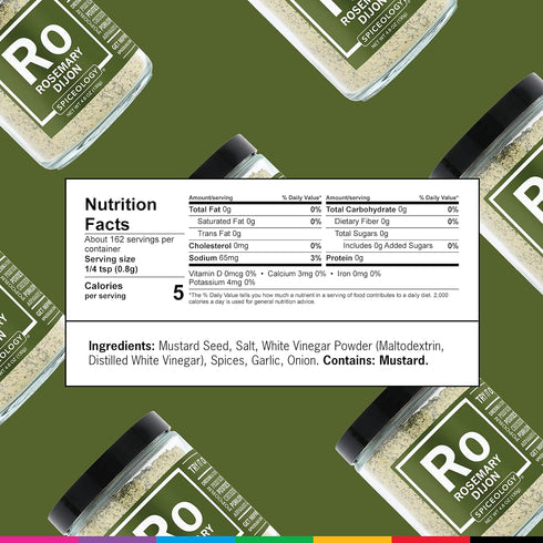 Spiceology - Rosemary Dijon Spice Blend - All-Purpose Rubs, Spices and Seasonings - Use on: Dressings, Sauces, Turkey, Lamb, Asparagus, Pork Loin,...