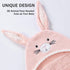 Baby Hooded Towel with Unique Animal Design Ultra Soft Thick Cotton Bath Towel for Newborn (Bunny)...