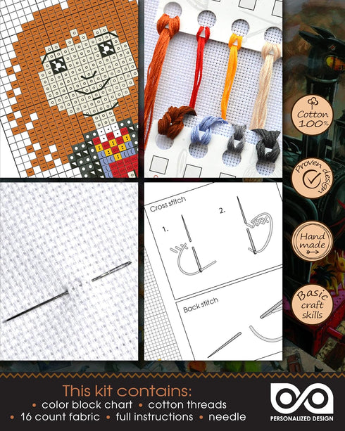 Cross Stitch Kit of Bookmark - Hermione Quote 'Honestly Don't You Two Read?'...