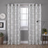 EXCLUSIVE HOME Kochi Light Filtering Linen Blend Grommet Top Curtain Panel Pair, 52x96, Dove Grey...