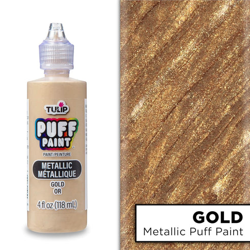 Tulip Puff Fabric Paint 3D, 4 fl oz, Metallic Gold...