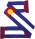 Colorado Flag High Definition HD Knit Scarf...