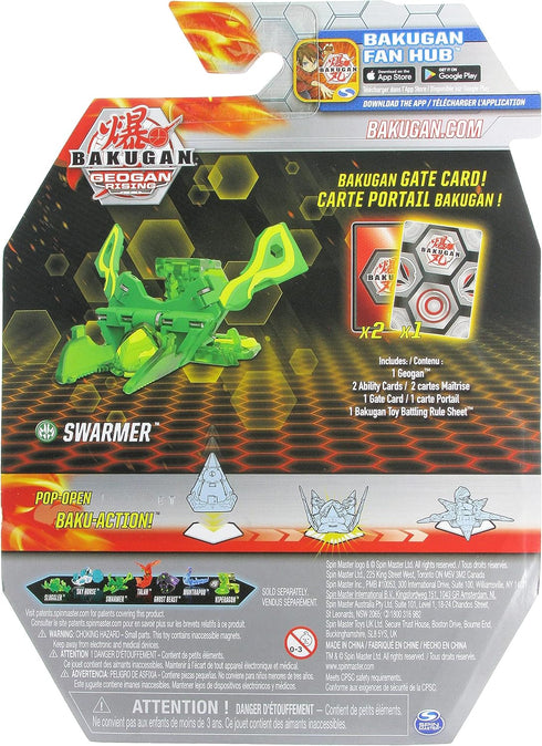 Bakugan Geogan Rising 2021 Ventus Swarmer Geogan (Viloch Combiner Part 7 of 7) Collectible Action Figure and Trading Cards...