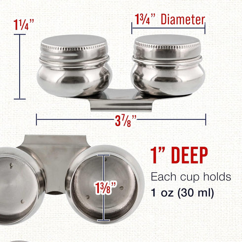 US Art Supply Large Mouth Double Dipper Pallete Cup...
