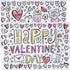 Iconikal Color-Your-Own 2-Sided Reversible Disposable Paper Place Mats, Valentine's, 14 x 10-inches, 22-Count...