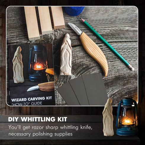 BeaverCraft Whittling Kit for Beginners, Wood Carving Kit for Beginners - Wood Carving Tools Woodworking Kit for Adults and Teens - Whittling Knif...