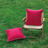 LIGICKY Pack of 2 Hot Pink Outdoor Waterproof Throw Pillow Covers Decorative White Edge Square Pillows Cushion Case Outside Pillowcase for Patio C...