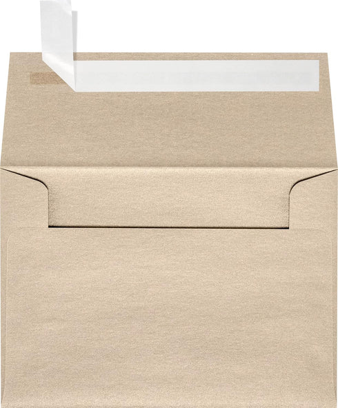 LUXPaper 4Bar A1 Invitation Envelopes | Peel & Press | 3 5/8" x 5 1/8" | Taupe Metallic | 80lb. Text | 50 Qty...