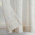Clean Window Textured Slub Stripe 2-Pack Anti-Dust Allergy/Pet Friendly Sheer Cafe Curtain Pair, Linen, 52" W x 24" L (2 Panels)...