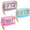 Amylove 3 Pcs Preppy Patch Bag Transparent Makeup Bag Beach Bag Accessories Waterproof Cosmetic Bags Portable Cosmetic Bag Travel Pouch for Women ...