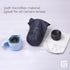 Eco-Fused Camera Lens Pouches - Microfiber Lens Cloth Bag - 4 Pack - Soft Camera Wraps for Multi-Sized Lenses and Accessories - Camera Bag Inserts...