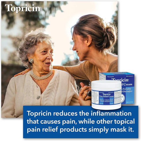 Topricin Pain Relief Cream (4 oz) Fast Acting Pain Relieving Rub...
