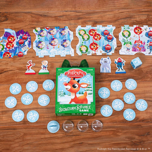 Funko Rudolph The Red-Nosed Reindeer Snowstorm Scramble Game for 1-5 Players Ages 5 and Up...