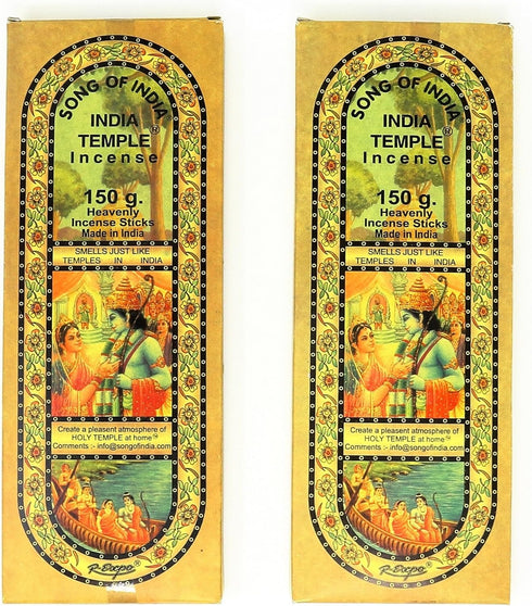 Song of India India Temple Incense 120 Stick Large Box (2)...
