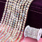 BLINGINBOX Rhinestones Chain 10 Yards SS16/4mm Crystal AB Glass Sew On Rhinestones Cup Chain with Silver Bottom Sew On Trim(ss16-4mm, Crystal AB-S...