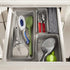 Spectrum Diversified Hexa Drawer Organizer Tray Modern Kitchen Cutlery, Utensil, Silverware Holder, Cabinet Storage, Set of 3, Stone Gray...
