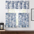 Victoria Park Toile 68-Inch-by-30 Inch Tailored Tier Curtains, Blue...