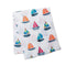 lulujo Baby 100% Cotton Muslin Swaddle Blanket, 47 x 47-Inches, Sailboat...