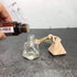 4 Pack,6ml(1/5 Fl Oz) Refillable Car Essential Oil Diffuser,Empty Car Air Freshener Pendant Perfume Aromatherapy Vials-Clear Glass Bottle With Woo...