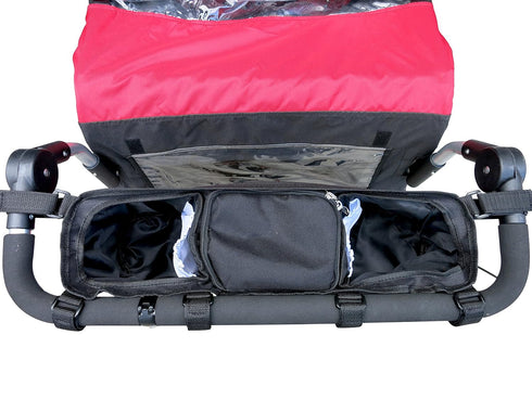 Booyah Double Stroller Organizer - Fits Clevr, Aosom & Best Choice Double Baby & Pet Strollers...
