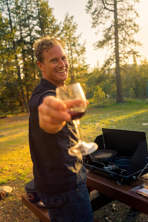 GSI Outdoors Nesting Red Wine Glass Set...