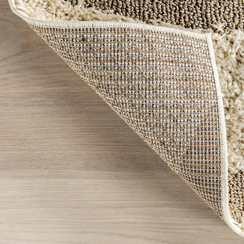 nuLOOM Carolyn Modern Shag Area Rug - 2x3 Accent Shag Rug Transitional Cream/Blue Rugs for Living Room Bedroom Dining Room Nursery Entryway...