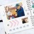 Bstorify Square Scrapbook Photo Albums 60 Pages (21 x 21 cm) White Thick Paper, Hardcover, Metal Corners, Ribbon Closure - Ideal for Your Scrapboo...