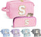 Birthday Gifts for Women - Personalized Gifts Idea for Women Her Mom Best Friend Sister Teacher Bridesmaid, Monogram Initial Pink Makeup Bag Cute ...