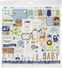 Echo Park Paper Company Baby Boy Collection Kit paper, blue, green, mint, yellow 12-x-12-Inch...