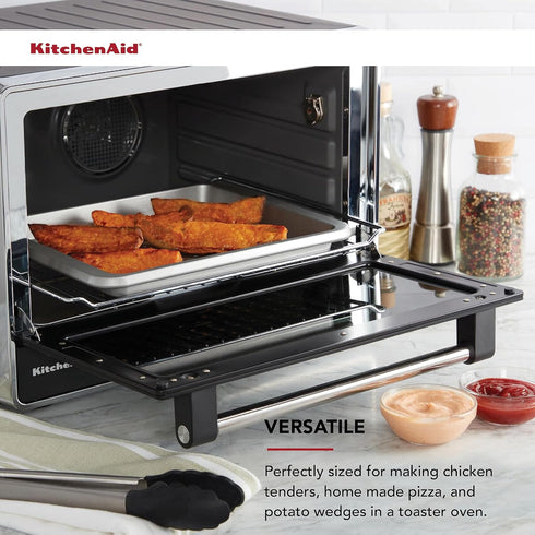 KitchenAid Countertop Oven Crisper Pan, 12.3 x 10 Inch, Silver...