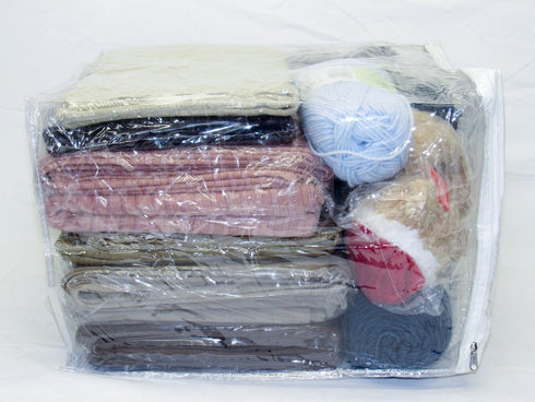 X-Large (15" x 18" x 12") Heavy Duty Vinyl Zippered Storage Bags (Clear) for Sweaters, Blankets, Comforters, Bedding Sets (14 Gallon) 5-Pack...